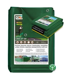 Lona para Cobertura Impermeável Verde CK300 Micras - Telhado Obra Festa Barraca Buffet