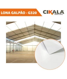 Lona para Cobertura Tenda e Pavilhões G320 em PVC - Ideal para Galpões Industriais e Comerciais