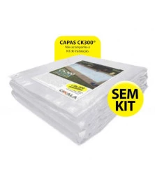 Lona para Piscina Reposição CK300 Micras Translúcida sem Kit de Instalação - Proteção contra Sujeira, Poeira e Folhas
