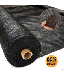 Tela 80% Sombreamento 3x1,50 M Preta 60 g/m² para Viveiros
