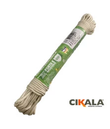Corda Ecologica Trançada Bege Claro 20 Metros X 3 Mm
