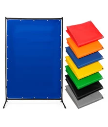 Cortina de Solda Azul M2 - Proteção contra Faíscas, Radiação e Calor