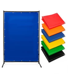 Cortina de Solda Azul M2 - Proteção contra Faíscas, Radiação e Calor
