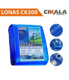 Lona para Cobertura Impermeável Azul CK300 Micras - Telhado Obra Festa Barraca Buffet