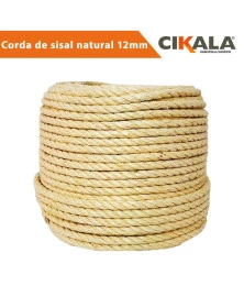 Corda Sisal Natural 12mm para Artesanato Ideal para Decoração e Projetos Criativos