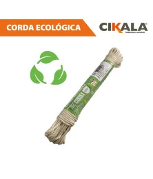 Corda Ecologica Trançada Bege Claro 20 Metros X 3 Mm