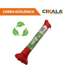 Corda Ecologica Trançada Vermelha 20 Metros X 3 Mm