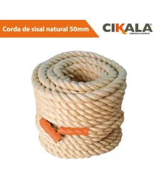 Corda Sisal Natural 50mm Ideal para CrossFit e Treinos de Força