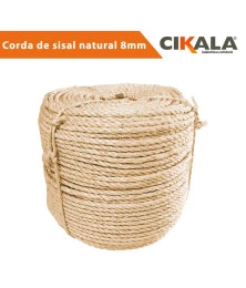Corda Sisal Natural 08mm para Artesanato Ideal para Decoração e Projetos Criativos