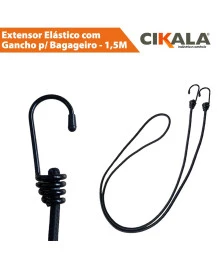 Elástico para Bagageiro 1,5 M com 2 Ganchos - Segurança e Praticidade para Seu Transporte