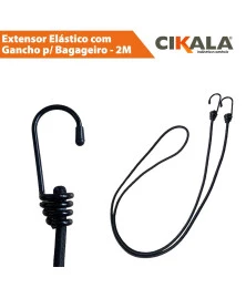 Elástico para Bagageiro 2 M com 2 Ganchos - Segurança e Praticidade para Seu Transporte