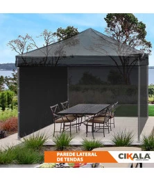 Parede Lateral com Zíper Central para Barraca Tenda Abrigo Casamento Eventos