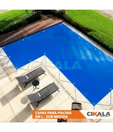 Capa para Piscina em L - Realizamos capa Sob Medida para Você