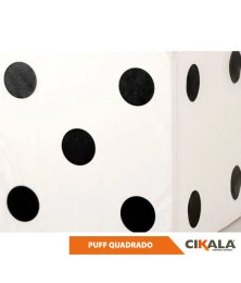 Puff Dado Almofada Quadrado 45cm 