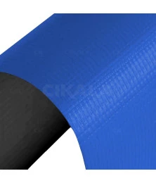 Lona Antichama Impermeável Azul x Preta 1,40x1 M CK400 Micras Cobertura Caminhão