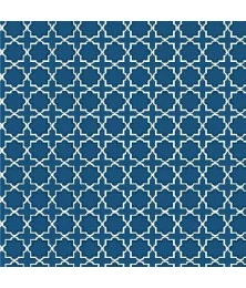 Tapete Passadeira Azulejos Azul Larg 43 cm x 01 Metros