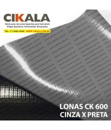 Lona para Brinquedos Infláveis Cinza 1x1,40 M Pula Pula Escorredor Emborrachada CK600 Micras