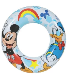 Boia Inflável Circular 56cm Mickey e Pato Donald - Relaxe e Aproveite o Verão com a Boia Circular para Piscina