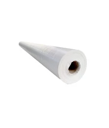 Lona em Polietileno CK300 Micras Branca 01x2,06 M - Proteção e Forração por Metro para Construção Civil