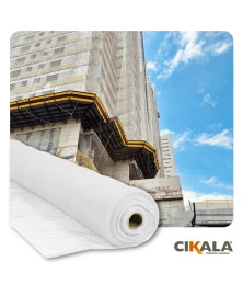 Tela de Proteção para Construção Civil Branca 1,50x50 M - Proteção Contra Intempéries e Riscos de Queda
