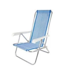 Cadeira de Praia em Alumínio Reclinável - Leveza e Conforto para Aproveitar o Verão