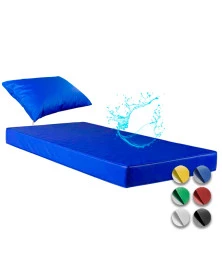 Kit Hospitalar Capa Colchão Solteiro Impermeável + 01 Fronha 1.88x0.88x0.20 Metros