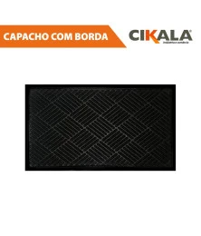 Tapete Capacho Antiderrapante Preto 70x40cm - Ideal para Sua Porta de Entrada