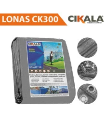 Lona para Cobertura Impermeável Cinza CK300 Micras - Telhado Obra Festa Barraca Buffet