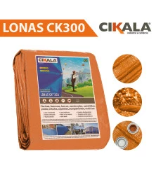 Lona para Cobertura Impermeável Laranja CK300 Micras - Telhado Obra Festa Barraca Buffet