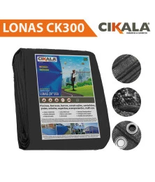 Lona para Cobertura Impermeável Preta CK300 Micras - Telhado Obra Festa Barraca Buffet