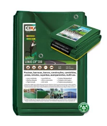Lona para Cobertura Impermeável Verde CK300 Micras - Telhado Obra Festa Barraca Buffet M2