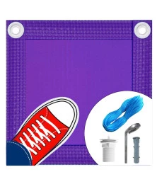 Capa de Segurança para Piscina CKP550 Roxa + Kit de Instalação - Suporta Peso, Evita Quedas e Acidentes