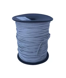 Rolo de Cordão Polipropileno Cinza Claro 4mm 1/2KG para Artesanato Decoração Confecção de Brindes
