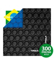 Capa Termica para Piscina Blackout 300 Micras Preta e Azul - Aquecimento, Proteção contra Algas e Perda de Calor