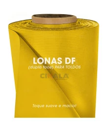 Lona para Toldo Amarela Dupla Face 1x1,40 M em PVC - Perfeita para Toldos Retráteis e Cortinas