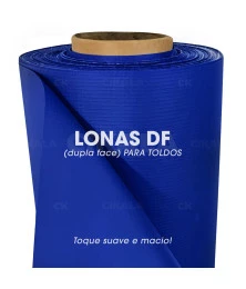 Lona para Toldo Azul Dupla Face 1x1,40 M em PVC - Perfeita para Toldos Retráteis e Cortinas