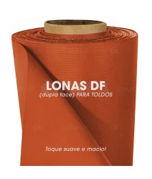 Lona para Toldo Laranja Dupla Face 1x1,40 M em PVC - Perfeita para Toldos Retráteis e Cortinas