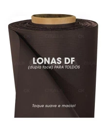 Lona para Toldo Marrom Dupla Face 1x1,40 M em PVC - Perfeita para Toldos Retráteis e Cortinas