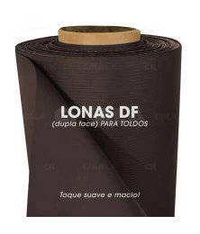 Lona para Toldo Marrom Dupla Face 1x1,40 M em PVC - Perfeita para Toldos Retráteis e Cortinas