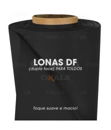 Lona para Toldo Preta Dupla Face 1x1,40 M em PVC - Perfeita para Toldos Retráteis e Cortinas