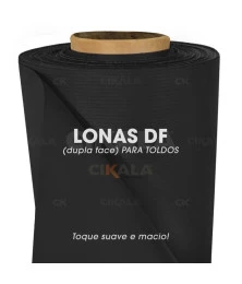 Lona para Toldo Preta Dupla Face 1x1,40 M em PVC - Perfeita para Toldos Retráteis e Cortinas