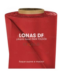 Lona para Toldo Vermelha Dupla Face 1x1,40 M em PVC - Perfeita para Toldos Retráteis e Cortinas