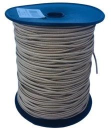Rolo de Cordão Polipropileno Bege Linix 4mm 1/2KG para Artesanato Decoração Confecção de Brindes