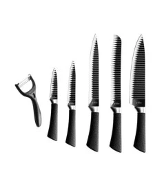 Faqueiro Kit Jogo de Facas para Churrasco e Cozinha com 6 Peças
