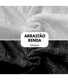 Tecido Arrastão de Renda 01x1,50 M - Moda Praia e Vestuário