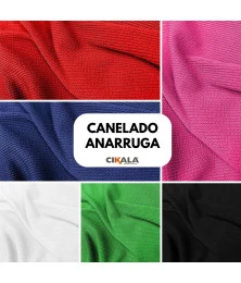 Tecido Canelado Anarruga 01x1,45 M - Estilo para Moda Praia, Fitness e Casual