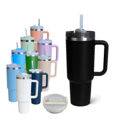 Copo Térmico Garrafa Aço Inox 1200Ml com Alça e Canudo
