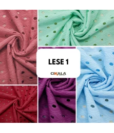 Tecido Malha Lese 01x1,50 M – Bordados Vazados para Criações Elegantes