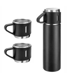 Garrafa Térmica 500ml com 3 Xícaras - Bebidas Quentes e Frias 