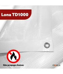 Lona para Eventos Branca TD1000 - Proteção e Segurança para Toldos, Festas, Feiras e Shows